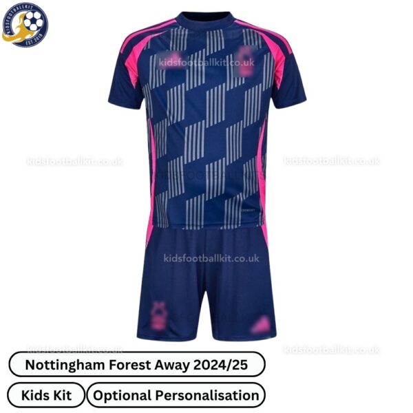 Nottingham Forest Away Kids Football Kit 2024_25 - front view
