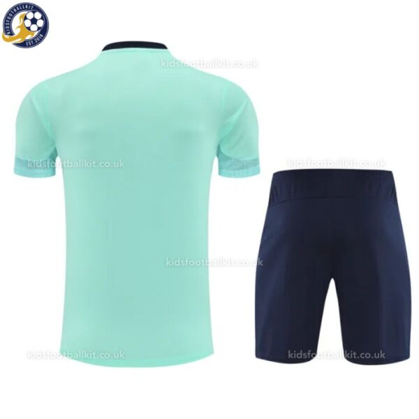 Olympique Marseille Green Training Kids Football Kit 2025_26 -back view