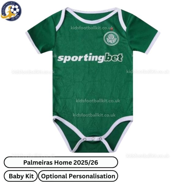 Palmeiras Home Baby Football Kit 25_26-front view