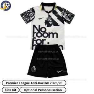 Premier League Anti-Racism Kids Football Kit 2025_26 (No socks) – Fan version-front view