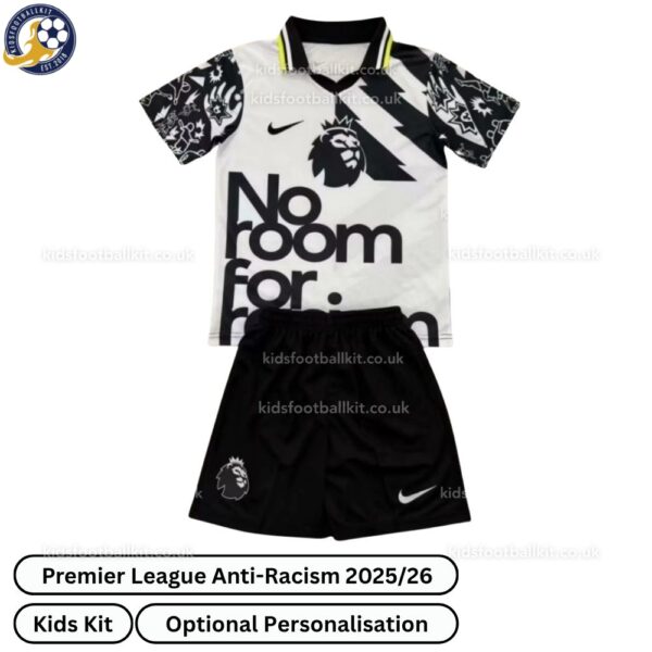 Premier League Anti-Racism Kids Football Kit 2025_26 (No socks) – Fan version-front view