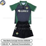 Real Betis Concept Version Kids Football Kit 2025_26 (No socks) – Fan version-front view