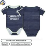Real Madrid Away Baby Football Kit 2025_26-over view