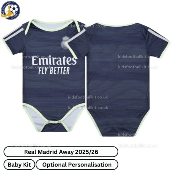 Real Madrid Away Baby Football Kit 2025_26-over view