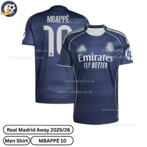 Real Madrid Away Men Football Shirt 2025_26 – MBAPPÉ 10-over view