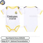 Real Madrid Home Baby Football Kit 2025_26-over view