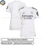 Real Madrid Home Women Football Shirt 2025_26 - over view
