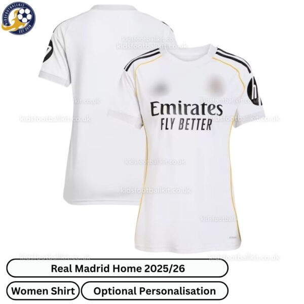 Real Madrid Home Women Football Shirt 2025_26 - over view
