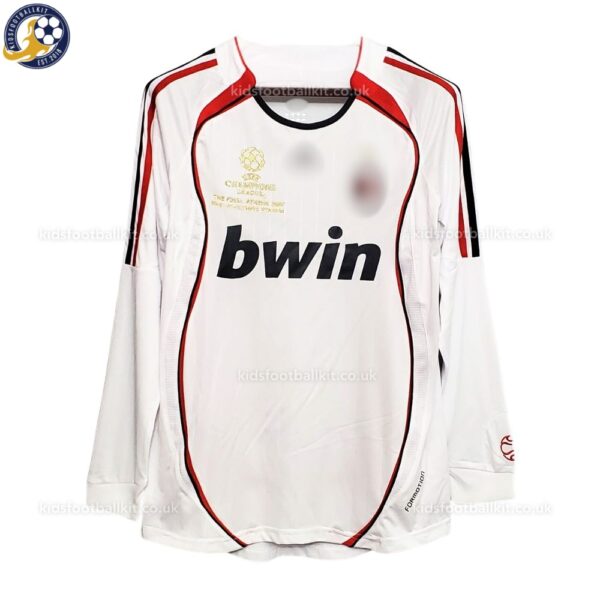 Retro AC Milan Away Men Football Shirt 2006_07 Long Sleeve-front view