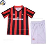 Retro AC Milan Home Kids Football Kit 1990_91-front view