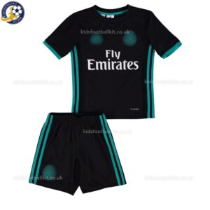 Retro Real Madrid Away Kids Football Kit 2017_18 - front view