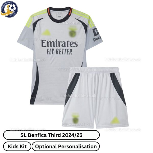 SL Benfica Third Kids Football Kit 2024_25 (No Socks)-front view