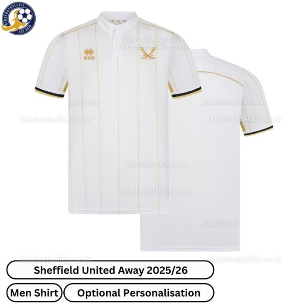 Sheffield United Away Men Football Shirt 2025_26-over view