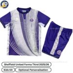 Sheffield United Forma Third Kids Football Kit 2025_26 -front view