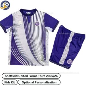 Sheffield United Forma Third Kids Football Kit 2025_26 -front view