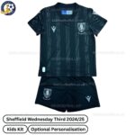 Sheffield Wednesday Third Kids Football Kit 2024_25 (No Socks)-front view