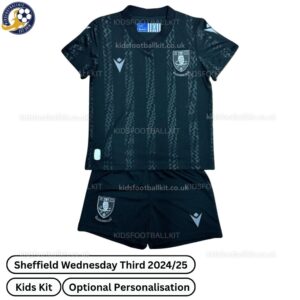 Sheffield Wednesday Third Kids Football Kit 2024_25 (No Socks)-front view