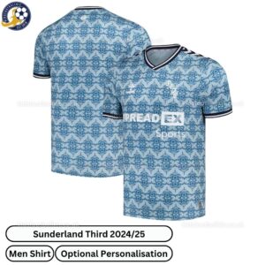 Sunderland Third Men Football Shirt 2024_25-over view