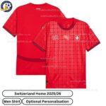 Switzerland Home Men Football Shirt 2025_26-over view