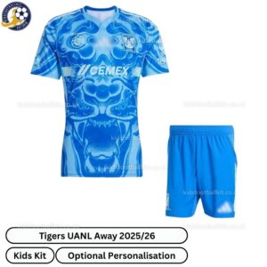 Tigers UANL Away Kids Football Kit 2025_26 (No Socks) – Fan version-front view