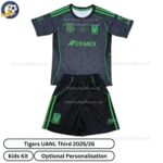 Tigers UANL Third Kids Football Kit 2025_26 (No Socks) – Fan version-front view