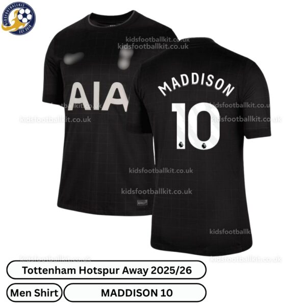 Tottenham Hotspur Away Men Football Shirt 2025_26 – MADDISON 10-over view