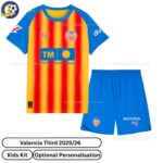 Valencia Third Kids Football Kit 2025_26 - front view