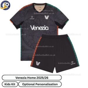 Venezia Home Kids Football Kit 2025_26 -front view