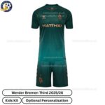 Werder Bremen Third Kids Football Kit 2025_26-front view
