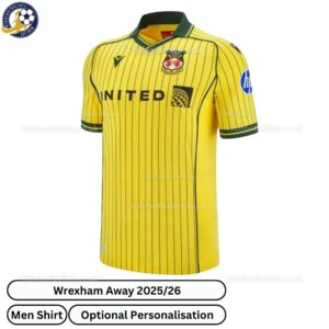 Wrexham Away Men Football Shirt 2025_26-front view