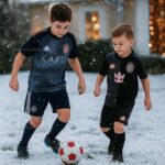 Al Nassr & Inter Miami away Kids Football Kit 25_26