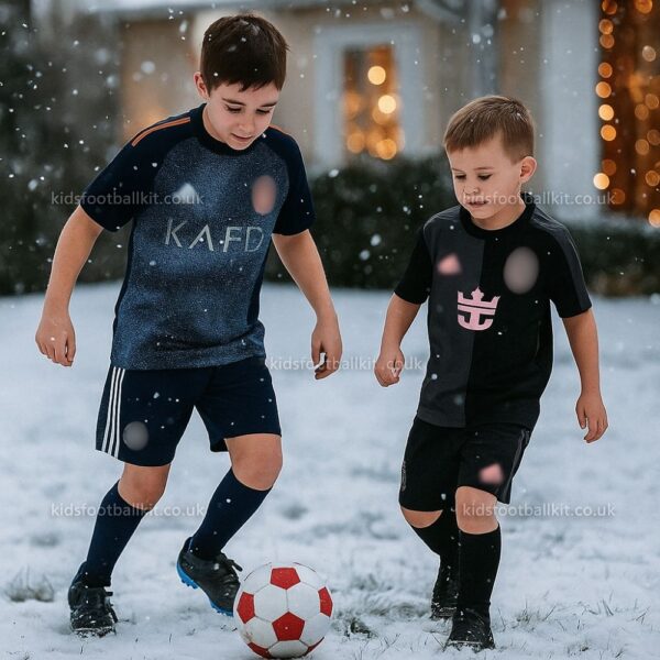 Al Nassr & Inter Miami away Kids Football Kit 25_26