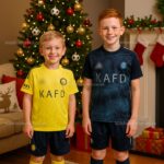 Al Nassr home & away Kids Football Kit 25_26-image