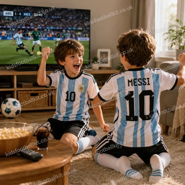 Argentina-Home-Kids-Football-Kit-2022-–-MESSI-10-With-Socks-image