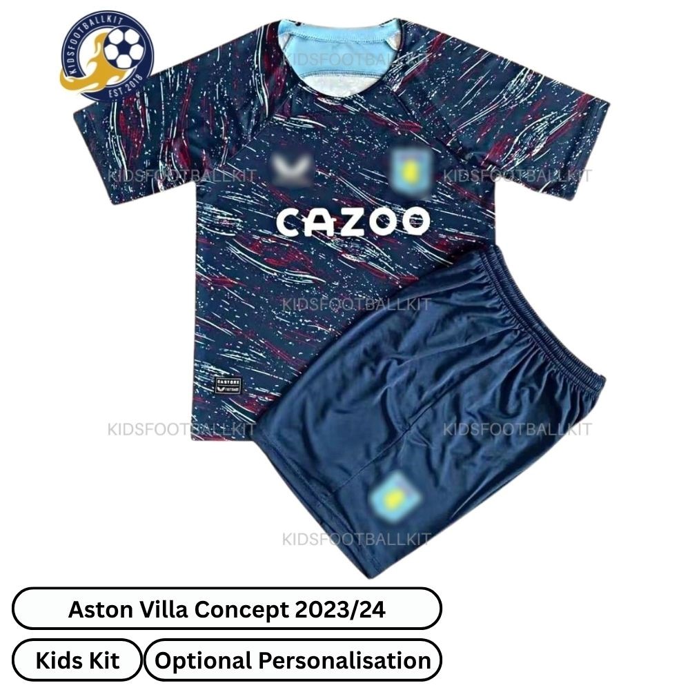 Aston Villa Concept Kids Football Kit 2023/24 (No Socks)