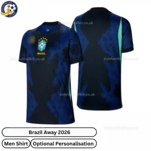 Brazil Away men shirt 2026-over view