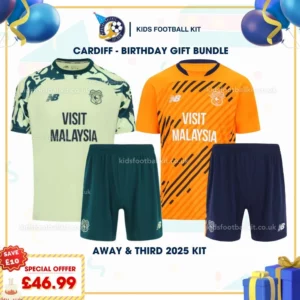 Cardiff away and third Kids Kit 25_26