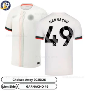 Chelsea GARNACHO 49 Away 25 26 Men Football Shirt-overview-blur