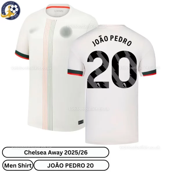 Chelsea JOAO PEDRO 20 Away 25 26 Men Football Shirt-overview-blur