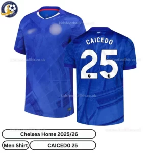 Chelsea CAICED0 25 Home 25 26 Men Football Shirt-over view - blur