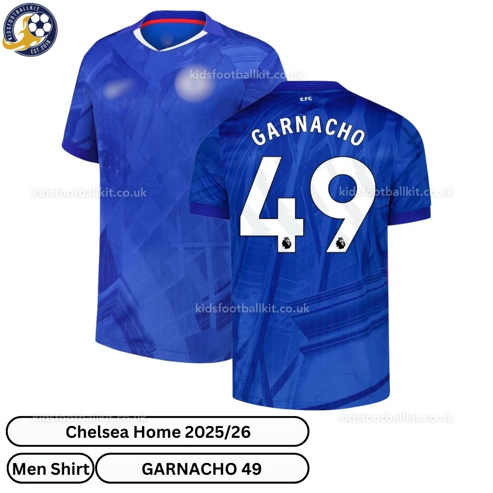 Chelsea Garnacho 49 Home Men Shirt 25/26 | Birthday Gift