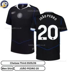 Chelsea JOAO PEDRO 20 Third 25 26 Men Football Shirt-over view- blur