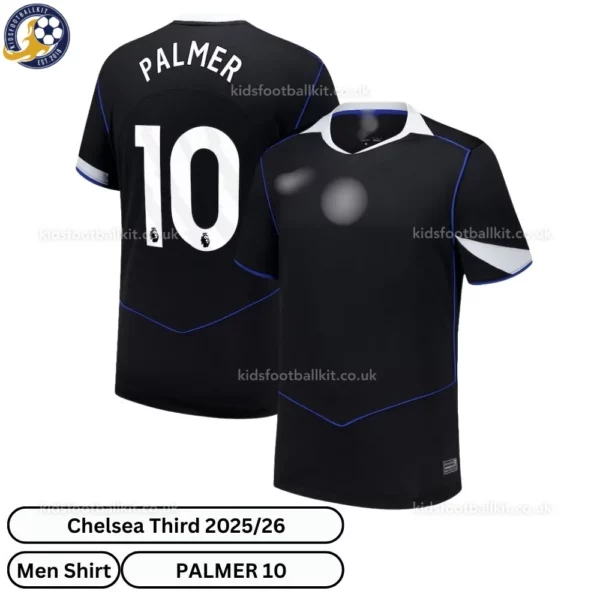 Chelsea Third Men Football Shirt 2025/26 – PALMER 10 - blur