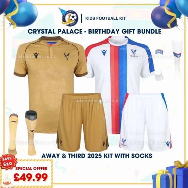 Crystal Palace away & third kid kit 2526