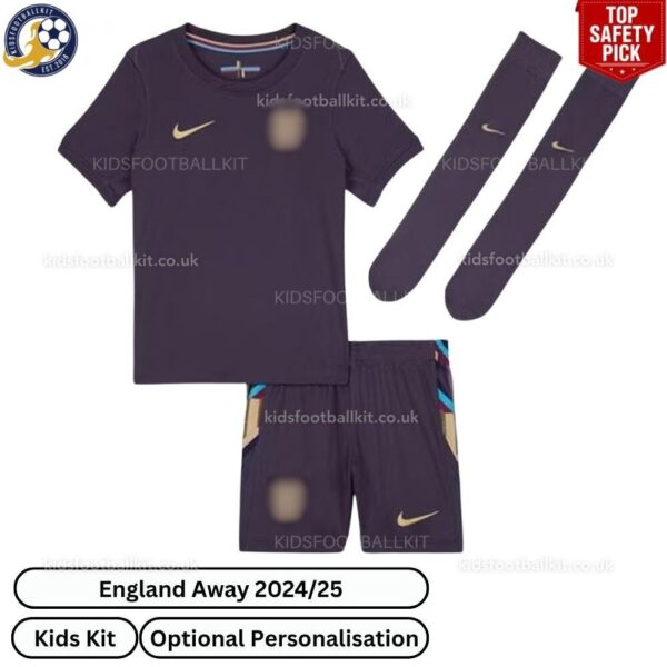 childrens england away football kit