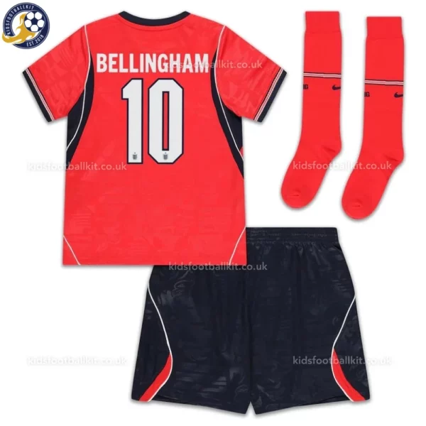 England Away Kids Kit 2026-back view-BELLINGHAM 10