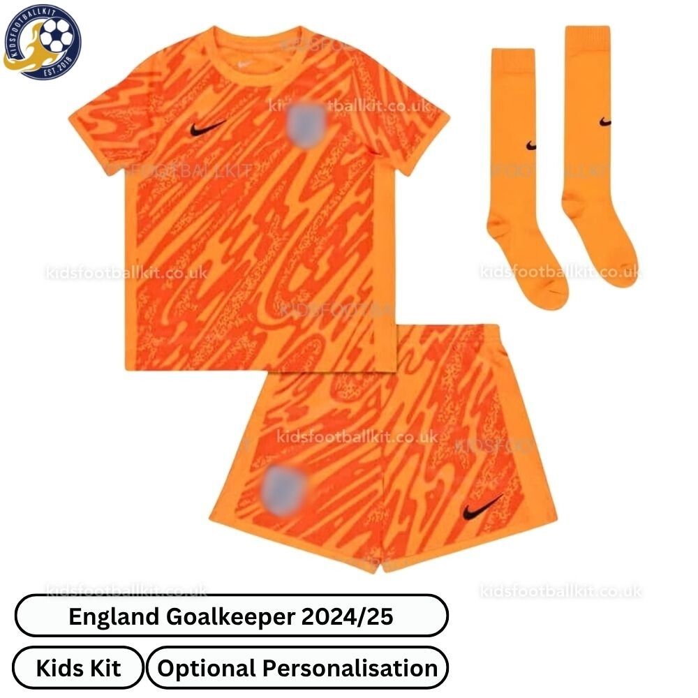 junior england goalkeeper football kit