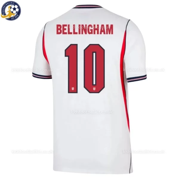 England Home Men Shirt 2026-back view-BELLINGHAM 10