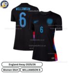 England Lionesses Away Women Football Shirt 2025_26 – WILLIAMSON 6-blur