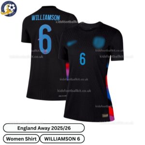 England Lionesses Away Women Football Shirt 2025_26 – WILLIAMSON 6-blur